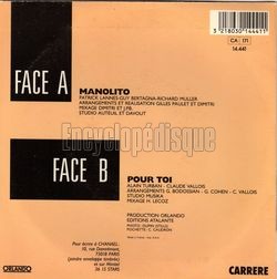 [Pochette de Manolito (CHANAL) - verso]