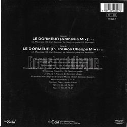 [Pochette de Le dormeur (PLEASURE GAME) - verso]
