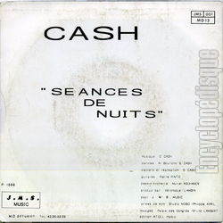[Pochette de Sances de nuits (CASH) - verso]