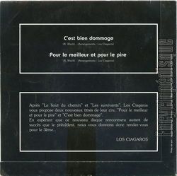 [Pochette de C’est bien dommage (Los CIAGAROS) - verso]