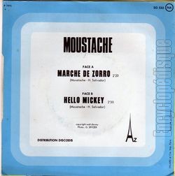 [Pochette de Marche de Zorro (MOUSTACHE) - verso]
