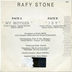 [Pochette de My mother (Rafy STONE) - verso]