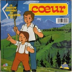 [Pochette de Cœur (T.V. (Tlvision)) - verso]