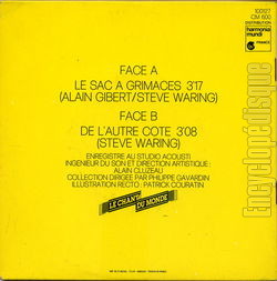 [Pochette de Le sac  grimaces (Steve WARING) - verso]