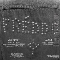 [Pochette de Qui es-tu ? (FREDDO) - verso]