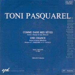 [Pochette de Comme dans mes rves (Toni PASQUAREL) - verso]