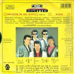 [Pochette de Squatter de tes nuits - remix 88 (SQUATTER) - verso]