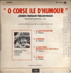 [Pochette de  Corse, ile d’humour (Jacques Toussaint PAOLANTONACCI) - verso]