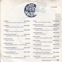 [Pochette de En blue jeans et blouson d’cuir (Salvatore ADAMO) - verso]