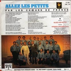 [Pochette de Allez les petits (Les CHOEURS DE FRANCE) - verso]