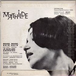 [Pochette de Rouge, rouge, noir, noir (MATHILDE) - verso]