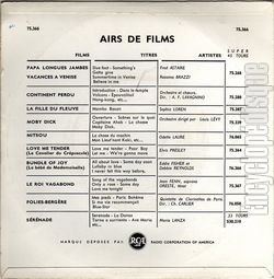 [Pochette de Le bb de mademoiselle (B.O.F.  Films ) - verso]