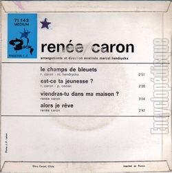 [Pochette de Le champs de bleuets (Rene CARON) - verso]