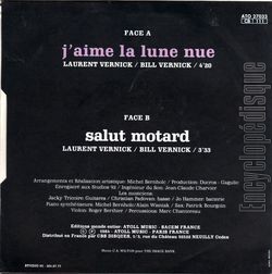 [Pochette de J’aime la lune nue (Laurent VERNICK) - verso]