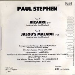 [Pochette de Bizarre (Paul STEPHEN) - verso]