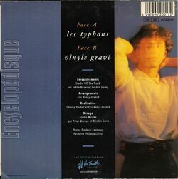 [Pochette de Les typhons (THIERICK) - verso]