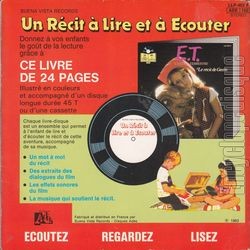 [Pochette de E.T. L’extra terrestre : le rcit de Gertie (JEUNESSE) - verso]