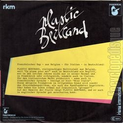 [Pochette de Miss Italie (Plastic BERTRAND) - verso]