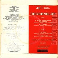 [Pochette de Les yeux hagards de Lon (Quai numro 6) (CHORENSLUP) - verso]