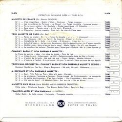[Pochette de Rock and "Musette" (Charley BAZIN) - verso]