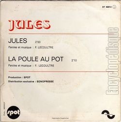 [Pochette de Jules (JULES) - verso]