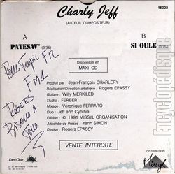[Pochette de Zouk rvolution (Charly JEFF) - verso]