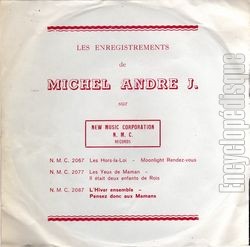 [Pochette de Pensez donc aux mamans (Michel ANDR J.) - verso]