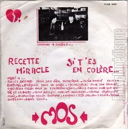 [Pochette de Recette miracle (MOS) - verso]