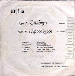 [Pochette de Epsilogue (ATHENA) - verso]