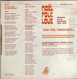 [Pochette de Nol folk love (MANNICK) - verso]