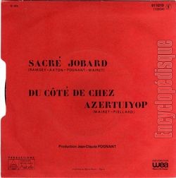 [Pochette de Sacr jobard (GUIDON, EDMOND, CLAFOUTIS) - verso]