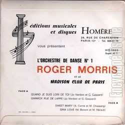 [Pochette de Sweet Mary (Roger MORRIS) - verso]