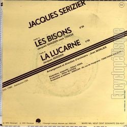 [Pochette de Les bisons (Jacques SERIZIER) - verso]