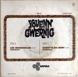 [Pochette de Les bougnoules (Youenn GWERNIG) - verso]