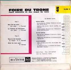 [Pochette de Foire du Trne (Jean BRARD) - verso]