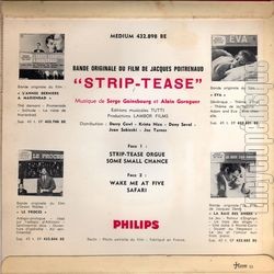 [Pochette de Strip-tease (B.O.F.  Films ) - verso]