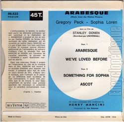 [Pochette de Arabesque (B.O.F.  Films ) - verso]