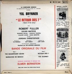 [Pochette de Le retour des 7 (B.O.F.  Films ) - verso]