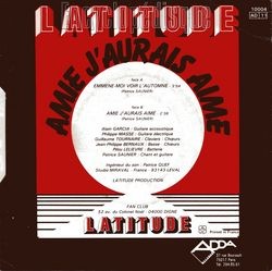 [Pochette de Emmne moi voir l’automne (LATITUDE) - verso]