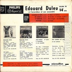 [Pochette de Le gondolier - 14me srie (douard DULEU) - verso]