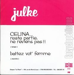 [Pochette de Clina… Reste partie, ne reviens pas ! (JULKE) - verso]