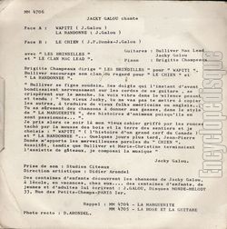 [Pochette de Wapiti (Jacky GALOU) - verso]