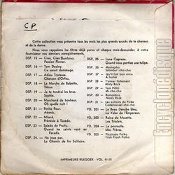 [Pochette de Romantica (COMPILATION) - verso]