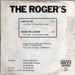 [Pochette de Loin de toi (The ROGER’S) - verso]