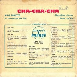 [Pochette de Cha-cha-cha pour danser (COMPILATION) - verso]