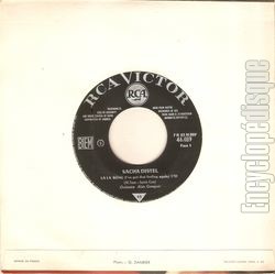 [Pochette de La la song (Sacha DISTEL) - verso]