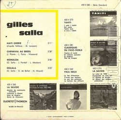 [Pochette de Chants de les (Gilles SALA) - verso]
