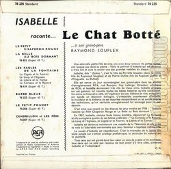 [Pochette de Le chat bott (Isabelle SOUPLEX) - verso]