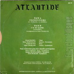 [Pochette de Chanson d’oubli (ATLANTIDE (3)) - verso]