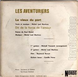 [Pochette de Le vieux du port (Les AVENTURIERS) - verso]